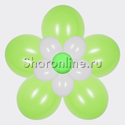Цветок из шаров салатовый - изображение 1