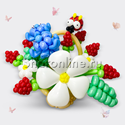 Цветы из шаров "Корзина с ягодами" - изображение 1