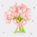 Цветы из розовых шаров - изображение 1