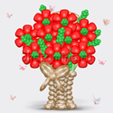 Цветы из шаров "Золотая корзина" - изображение 1