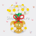 Цветы в вазе "Ромашки" из шаров - изображение 1