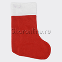 Декор "Новогодний носок" красный 17Х35 см - изображение 2