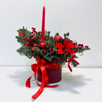 Ёлочная композиция "Пьяная вишня"