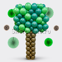 Фигура из шаров "Дерево Майнкрафт"