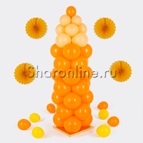 Фигура из шаров "Карандаш оранжевый" маленький