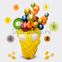 Фигура из шаров "Коктейль шипучка" - изображение 1