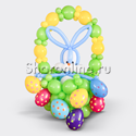 Фигура из шаров "Кролик в корзине" - изображение 1