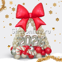 Фигура из шаров "Новогодний колокольчик"