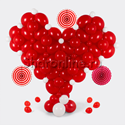 Фигура из шаров "Объёмное сердце" - изображение 2