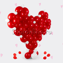 Фигура из шаров "Объёмное сердце"