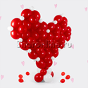 Фигура из шаров "Объёмное сердце" - изображение 1