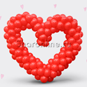 Фигура из шаров "Сердце" - изображение 1