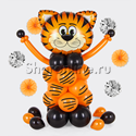 Фигура из шаров "Тигр" - изображение 1