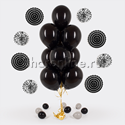 Фонтан из 10 черных шаров - изображение 1