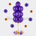 Фонтан из 10 фиолетовых шаров - изображение 1