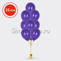 Фонтан из 10 фиолетовых шаров 25 см