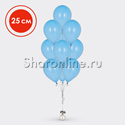 Фонтан из 10 голубых шариков 25 см - изображение 1