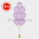 Фонтан из 10  лиловых шаров "Макаронс" 25 см - изображение 1