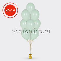 Фонтан из 10 мятных шаров "Макаронс" 25 см