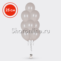 Фонтан из 10 серых шаров 25 см