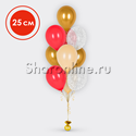 Фонтан из 10 шаров Абрикосовый пудинг 25 см - изображение 1