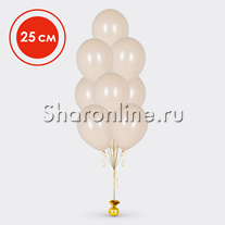 Фонтан из 10 шаров "Белый песок" 25 см