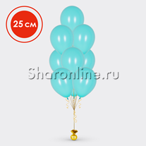 Фонтан из 10 шаров цвета тиффани 25 см