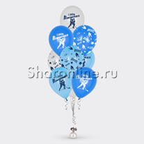 Фонтан из 10 шаров "Хоккей"