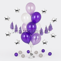 Фонтан из 10 шаров лиловые мечты - изображение 1