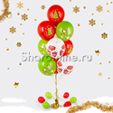 Фонтан из 10 шаров "Новогоднее волшебство" - изображение 1
