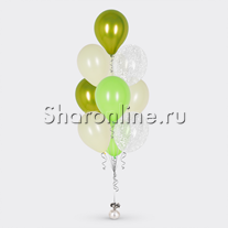 Фонтан из 10 шаров Сочное яблоко