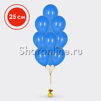 Фонтан из 10 синих шаров 25 см