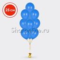 Фонтан из 10 синих шаров 25 см - изображение 1