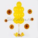 Фонтан из 10 желтых шаров - изображение 1