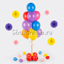 Фонтан из шаров 10 шаров ассорти на мини-стойке - изображение 1