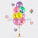 Фонтан из шаров "8 Марта" ассорти - изображение 1