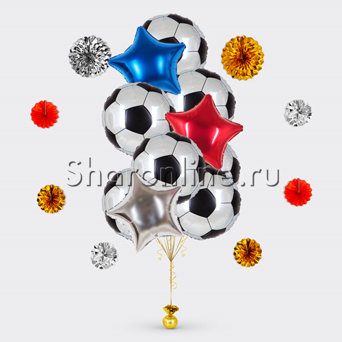 Фонтан из шаров "Футбольные мячи" - изображение 1