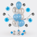 Фонтан из шаров "Голубая дымка" - изображение 1