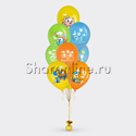 Фонтан из шаров "Грузовичок Лёва" - изображение 1