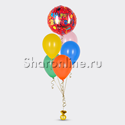 Фонтан из шаров мини "Happy Birthday" ассорти - изображение 1
