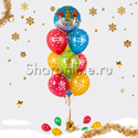 Фонтан из шаров "Поздравление С Новым годом от Ми-Ми-Мишек" - изображение 1