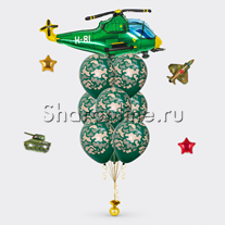 Фонтан из шаров "Вертолет"