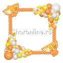 Фоторамка из шаров "Апельсиновое настроение" - изображение 2