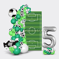 Фотозона из шаров "Футбольный матч"