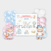 Фотозона из шаров "Нежный выпуск"