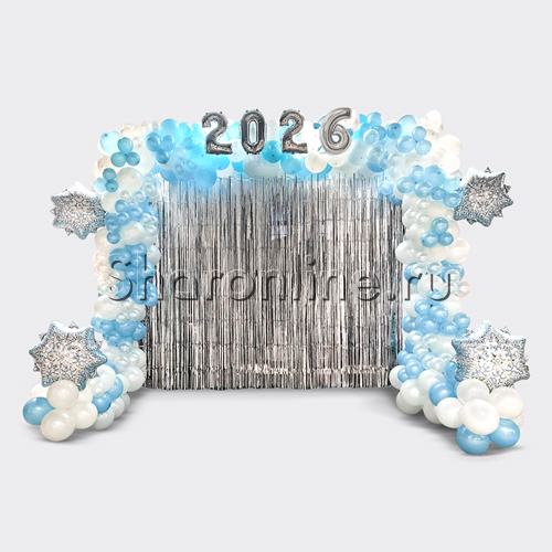 Фотозона из шаров "Снежная сказка" - изображение 1