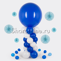 Гигантский синий шар на столбике