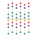 Гирлянда вертикальная "Звезды ассорти" 210 см 6 шт - изображение 1