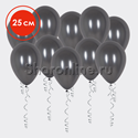 Графитовые шары металлик 25 см - изображение 1