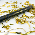 Хлопушка "Поздравляем!" золотой серпантин 50 см - изображение 1